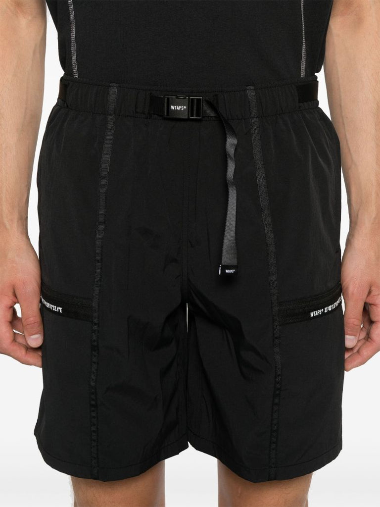 Black Straight-leg Shorts