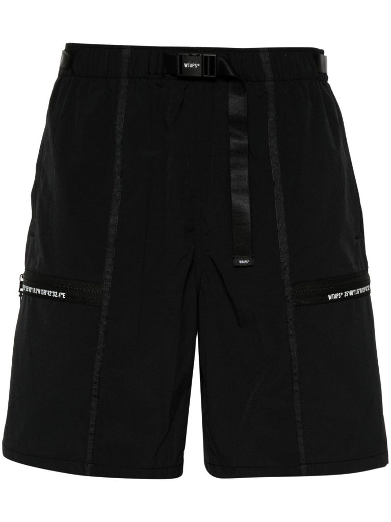 Black Straight-leg Shorts