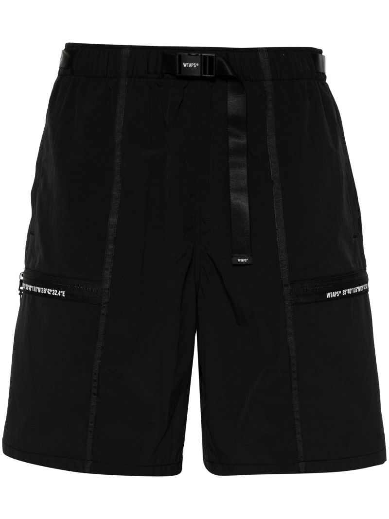 Black Straight-leg Shorts