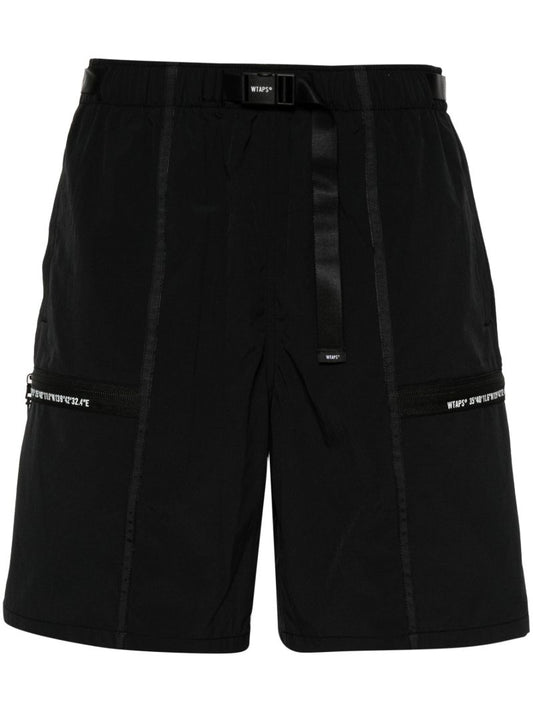 Black Straight-leg Shorts