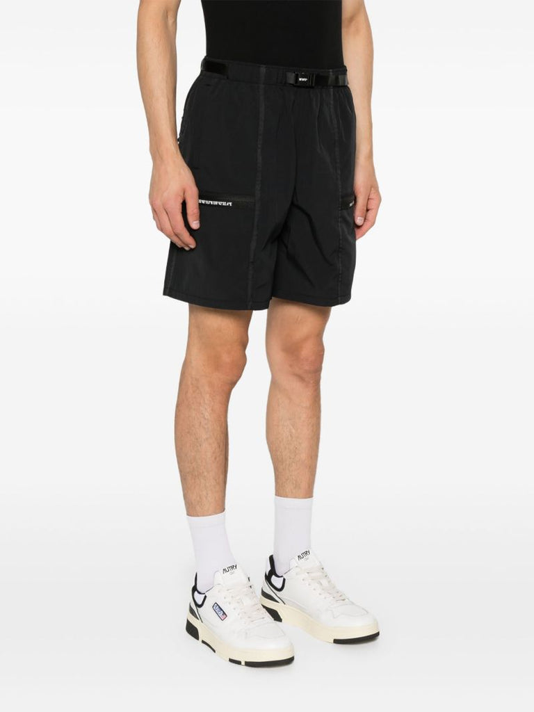 Black Straight-leg Shorts