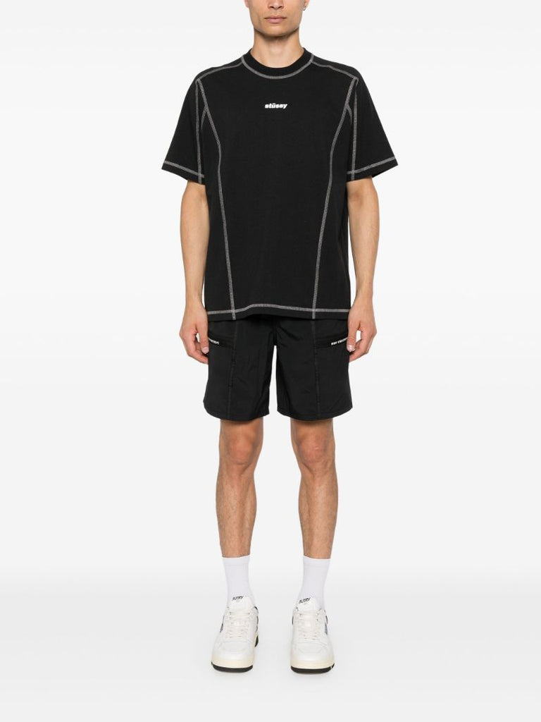 Black Straight-leg Shorts