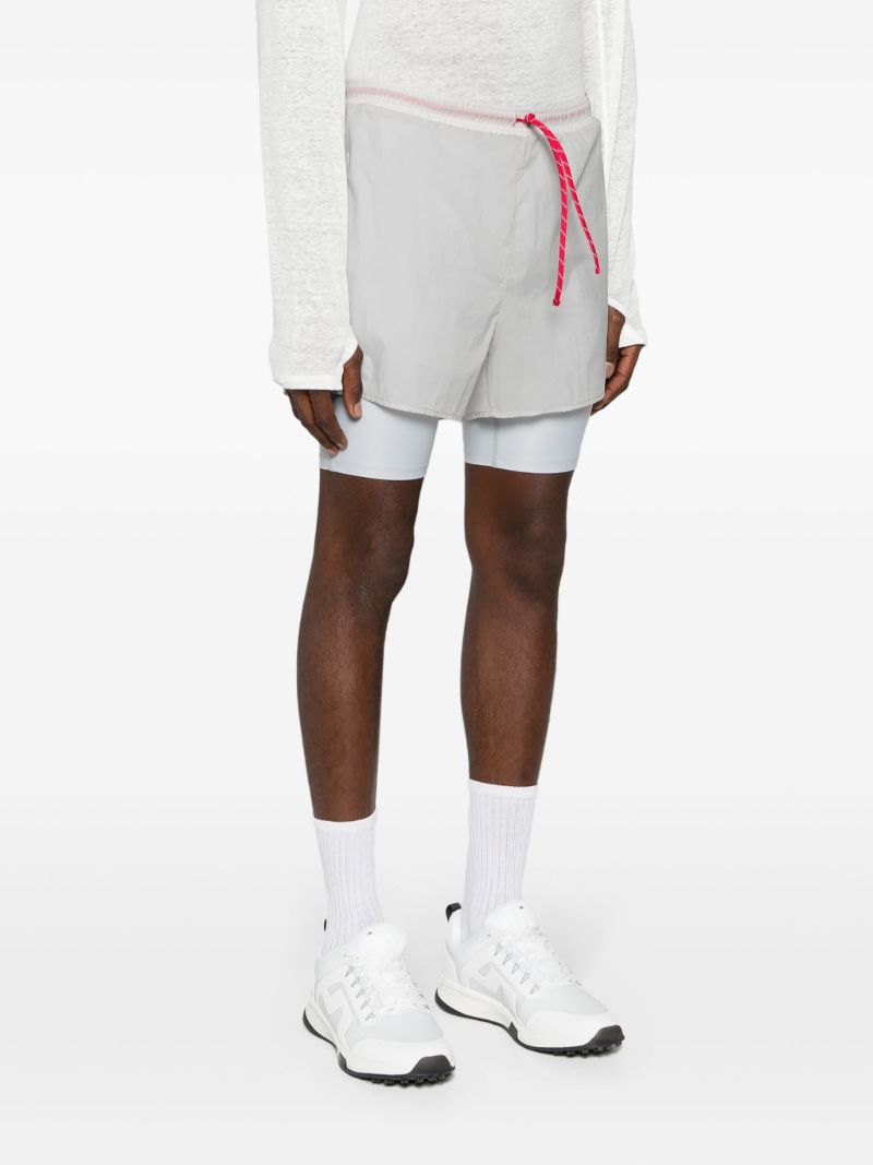 Grey Layered Cycling Shorts