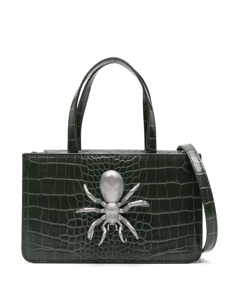 Green Spider Small Tote Bag