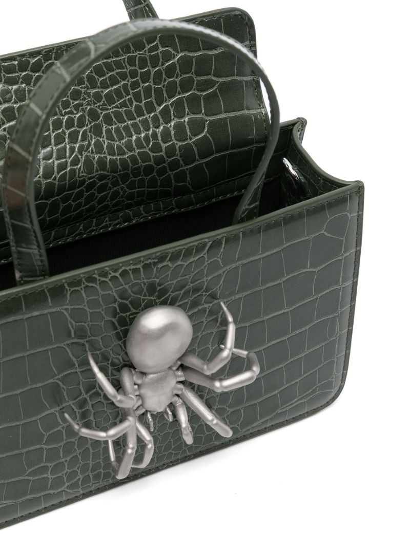 Green Spider Small Tote Bag