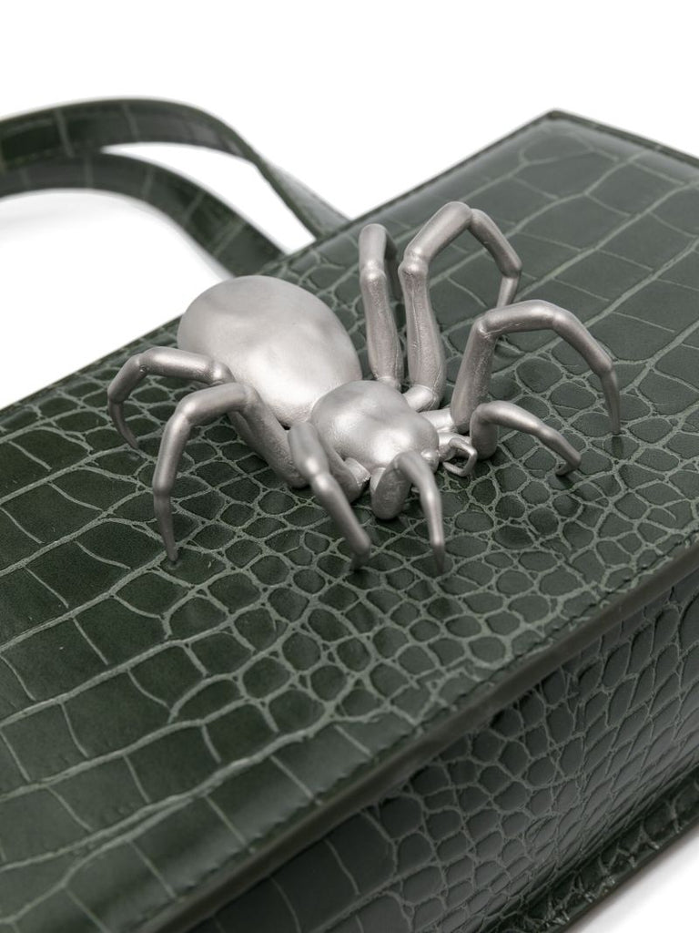 Green Spider Small Tote Bag