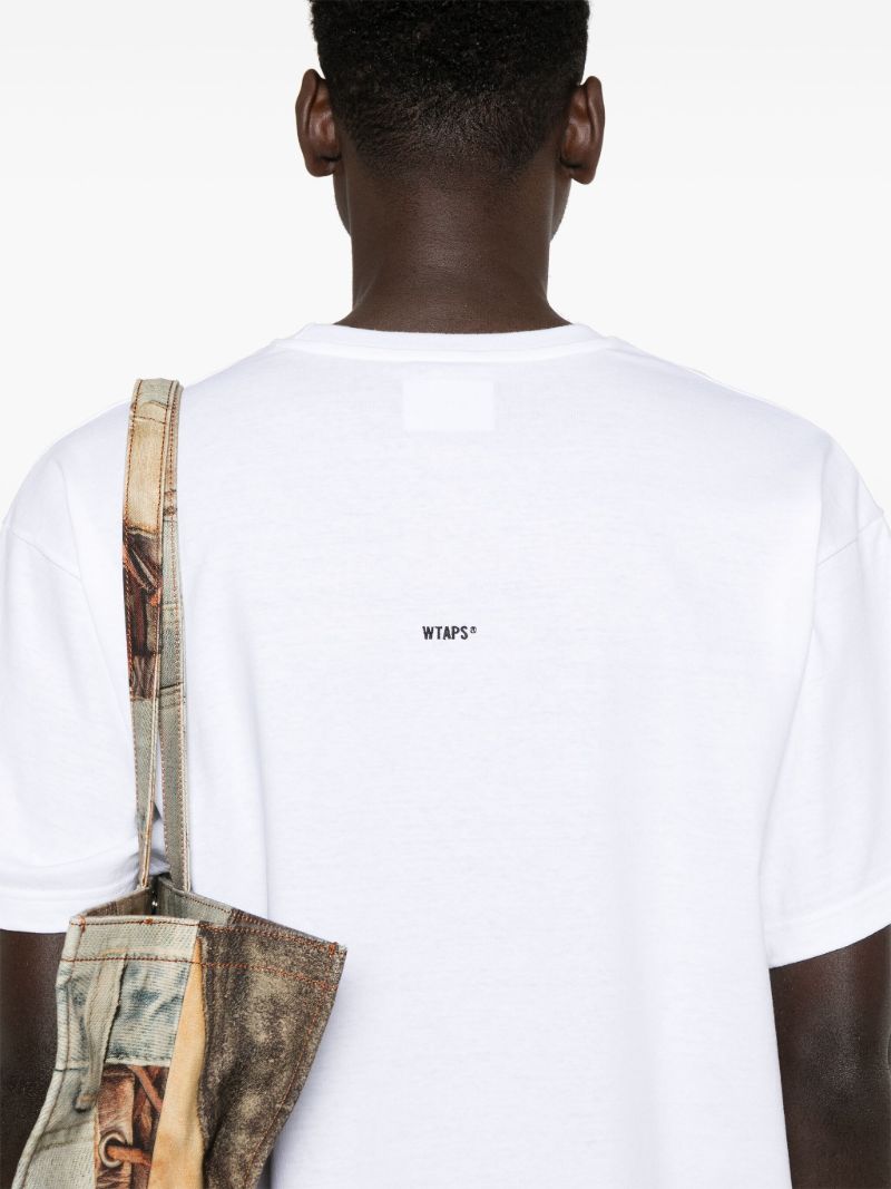 Logo-embroidered T-shirt