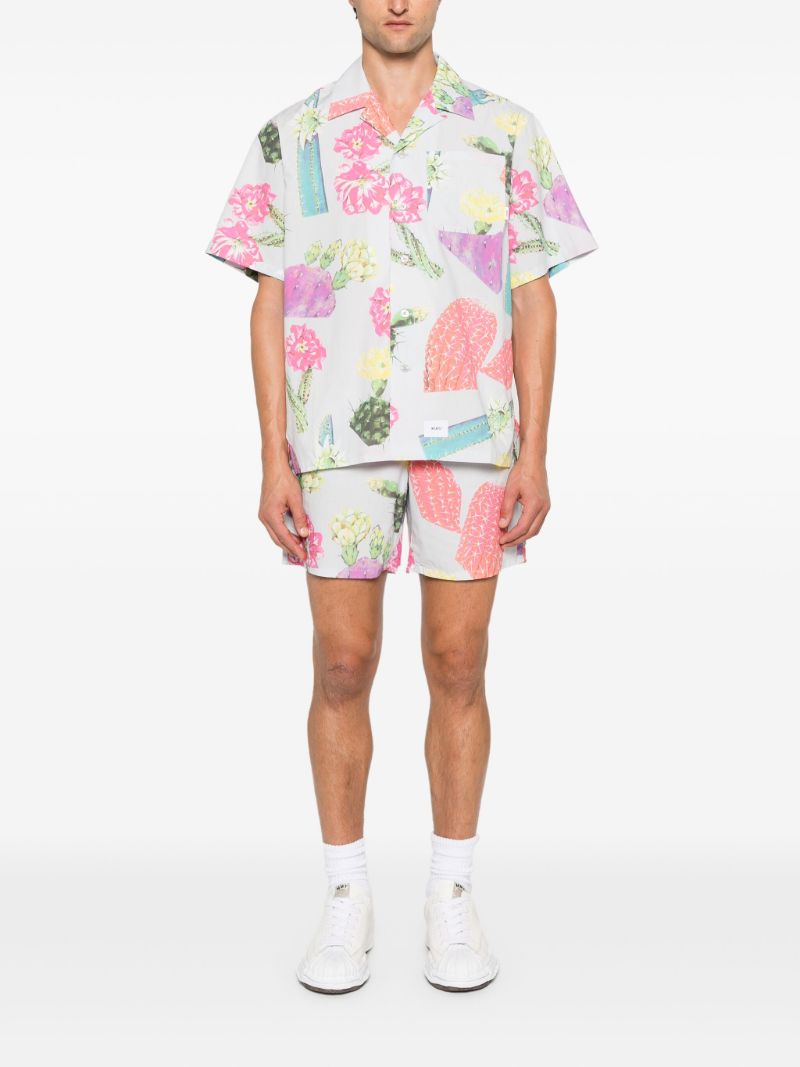 Printed Cotton Bermuda Shorts