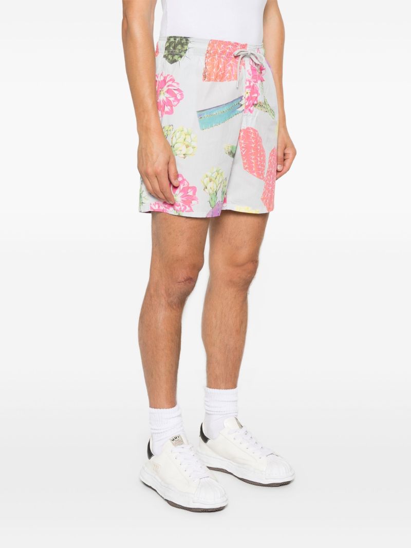 Printed Cotton Bermuda Shorts