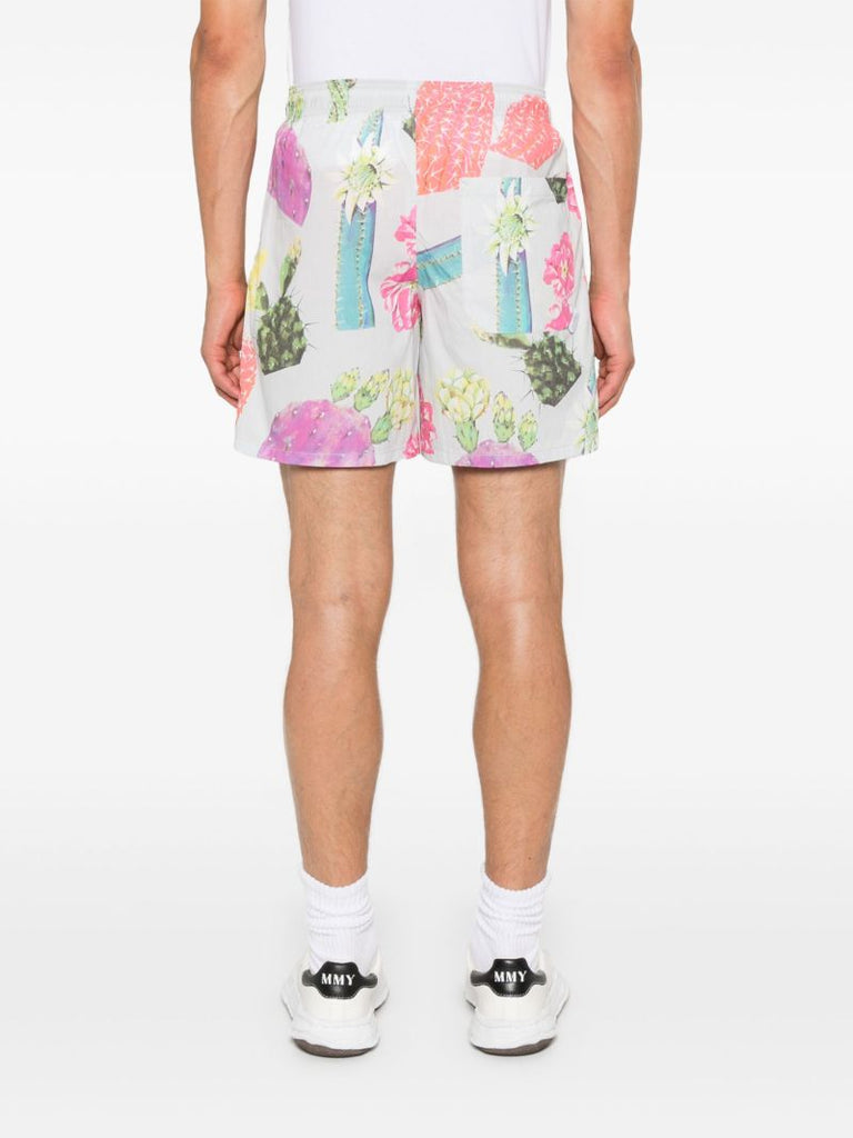 Printed Cotton Bermuda Shorts