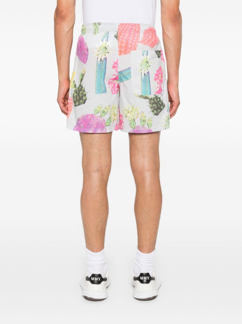 Printed Cotton Bermuda Shorts