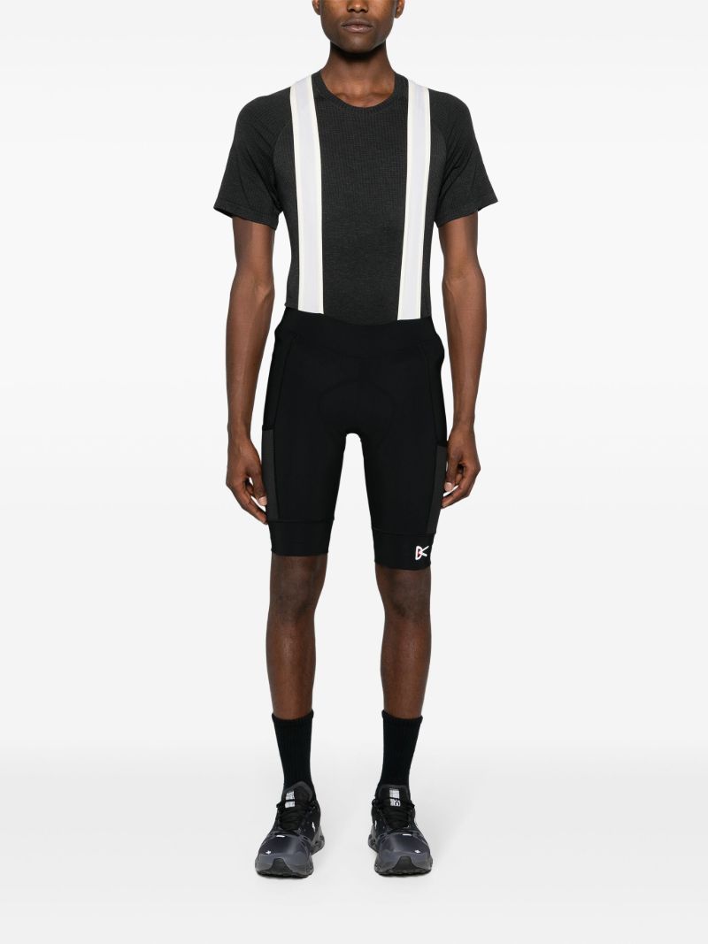 Black Logo-appliquÃ_x0083_Â© Bib Shorts
