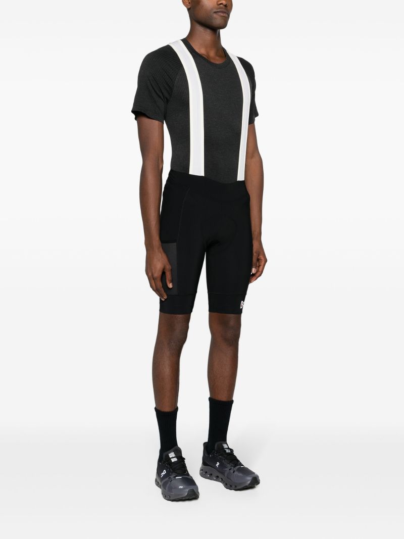 Black Logo-appliquÃ_x0083_Â© Bib Shorts