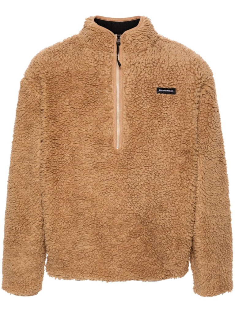 Brown Logo-appliquÃ_x0083_Â© Fleece Sweatshirt