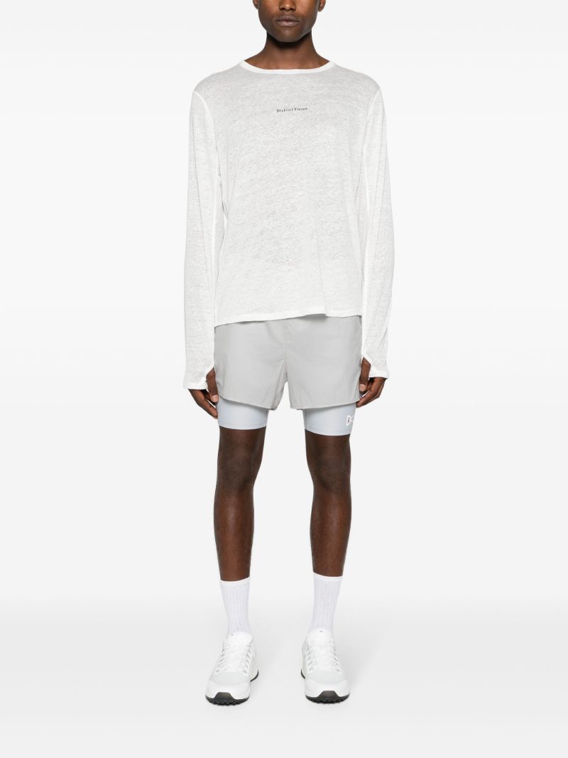 White Logo-print Hemp T-shirt