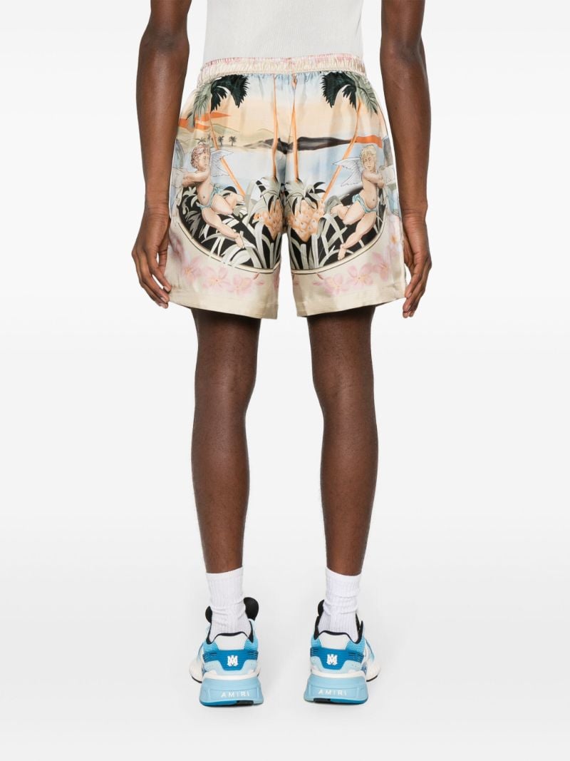 Neutral Cherub Silk Shorts