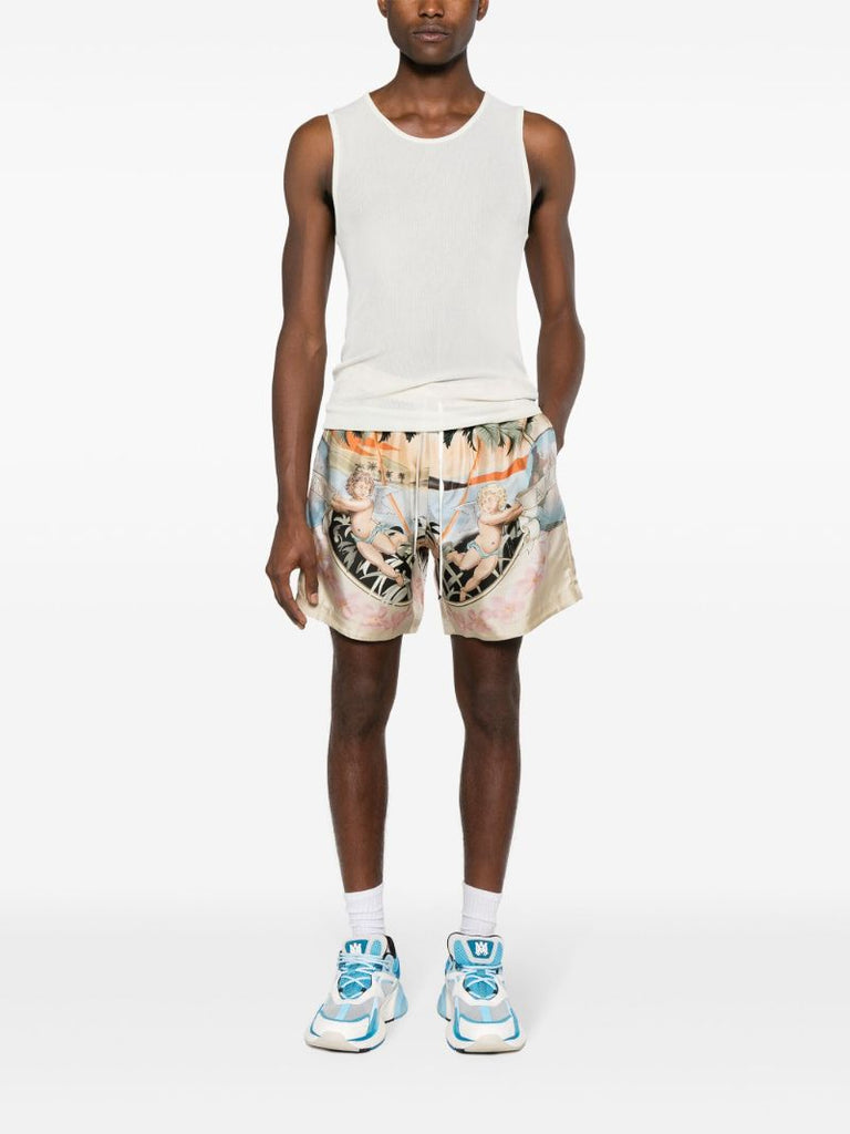Neutral Cherub Silk Shorts