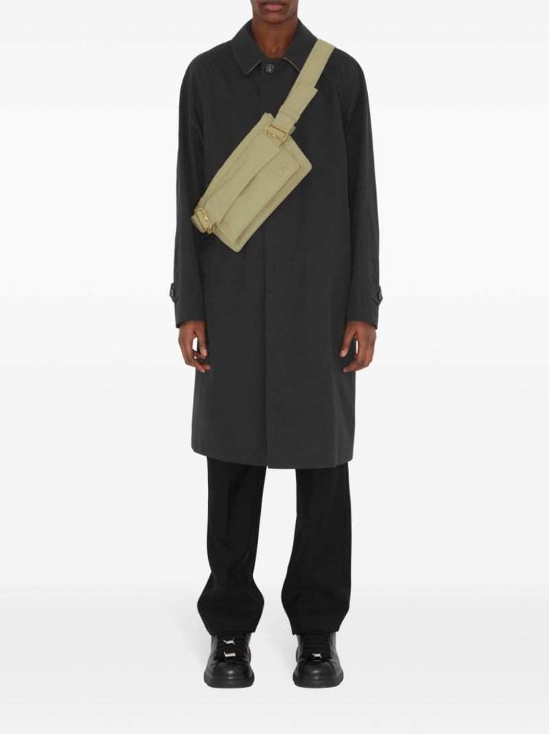 Green Trench Ekd-embroidered Belt Bag