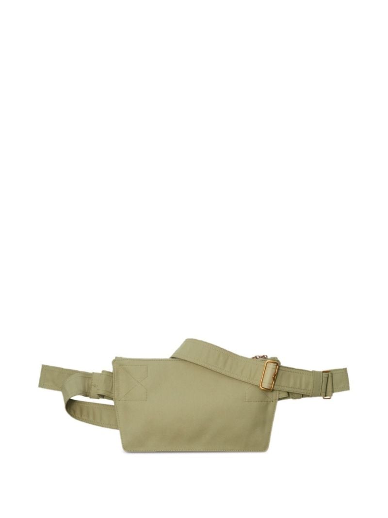Green Trench Ekd-embroidered Belt Bag