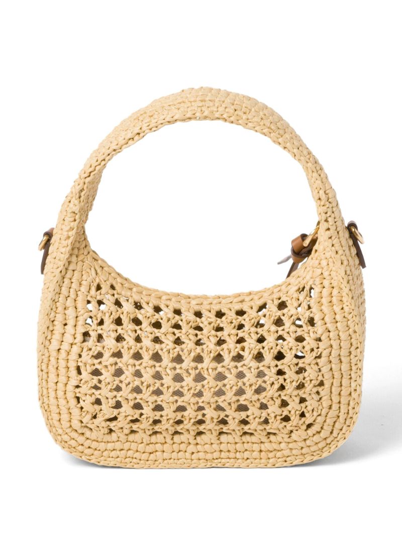 Neutral Wander Raffia Tote Bag