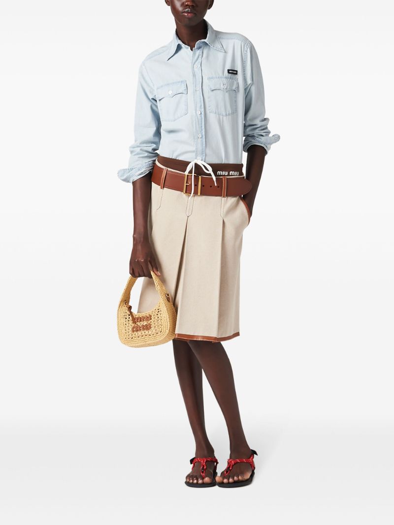 Neutral Wander Raffia Tote Bag