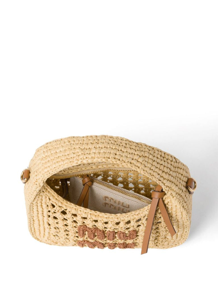 Neutral Wander Raffia Tote Bag