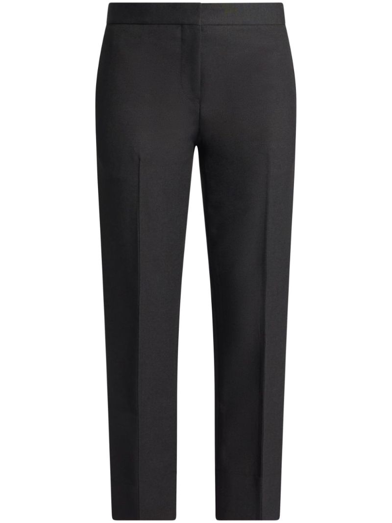 Black Mid-rise Tailored Trousers