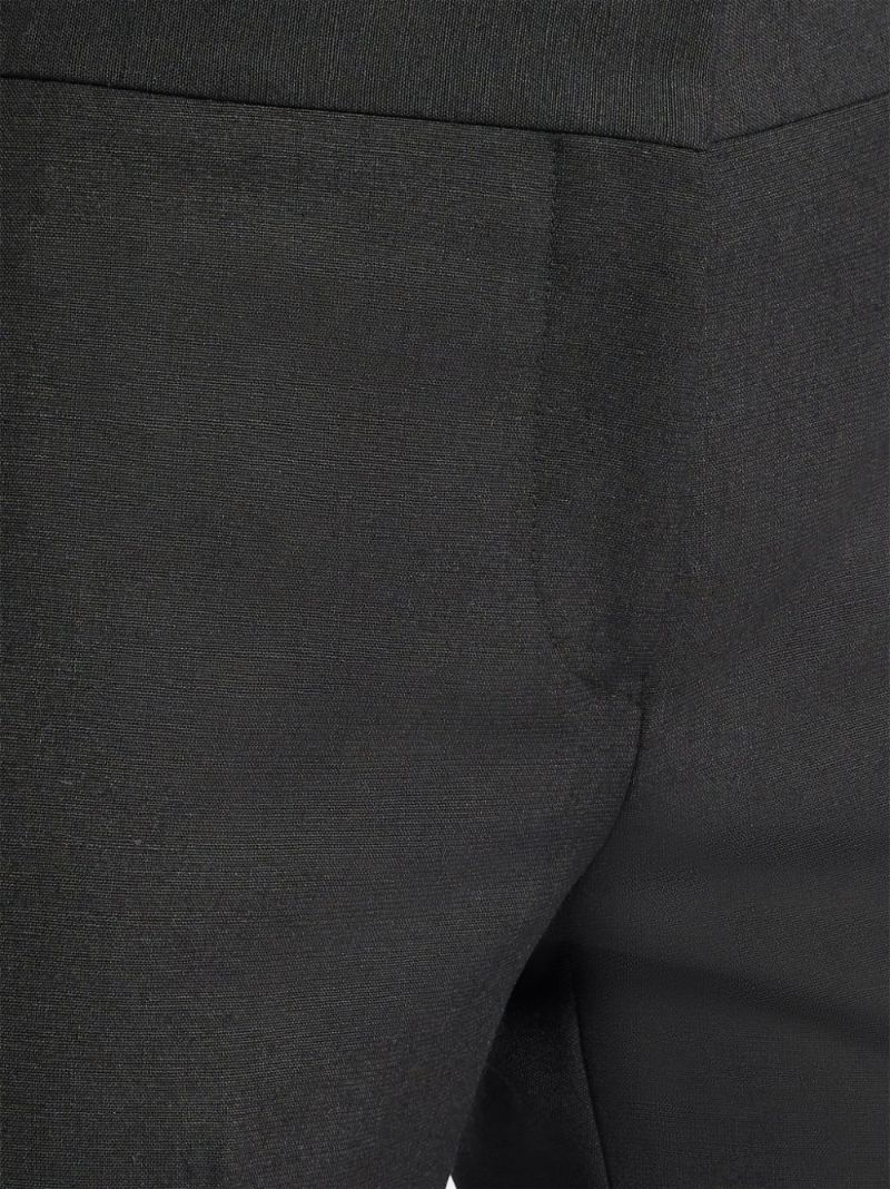 Black Mid-rise Tailored Trousers
