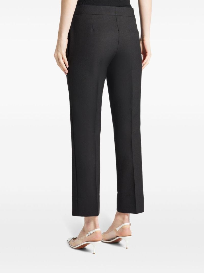 Black Mid-rise Tailored Trousers