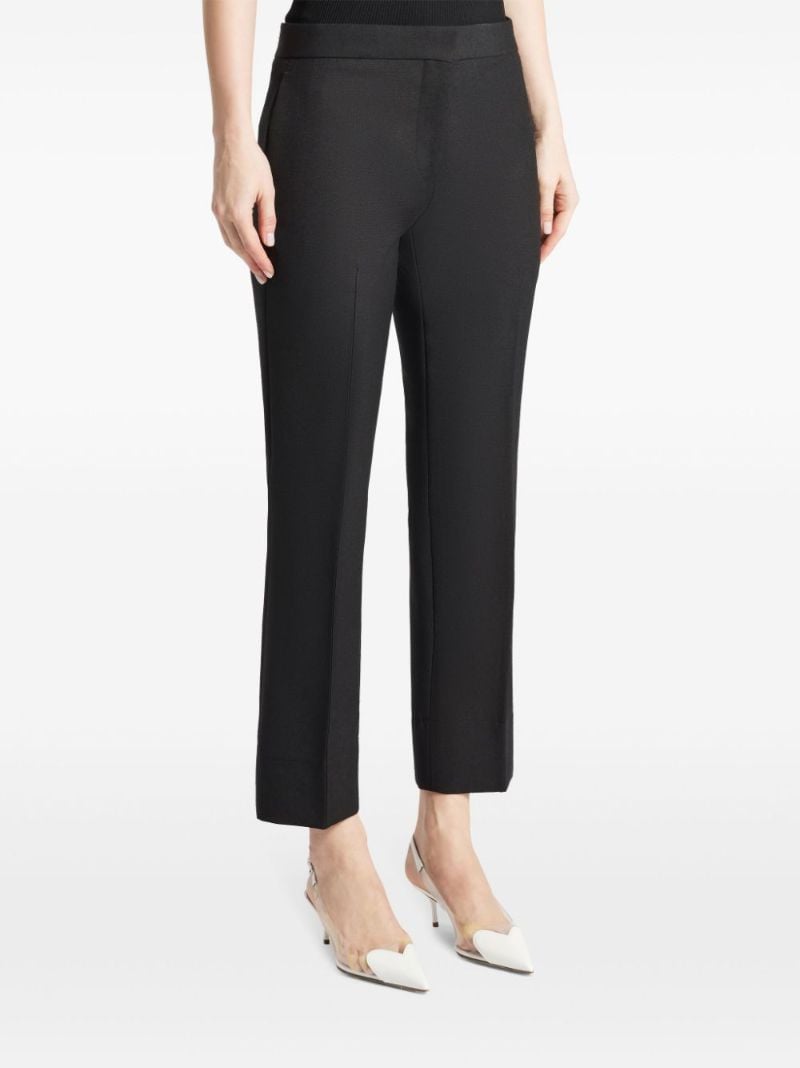Black Mid-rise Tailored Trousers
