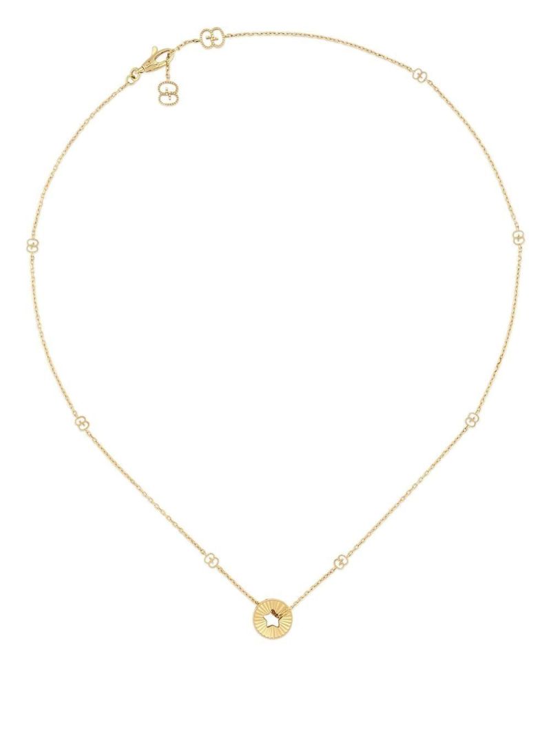 18k Yellow Gold Icon Star Necklace