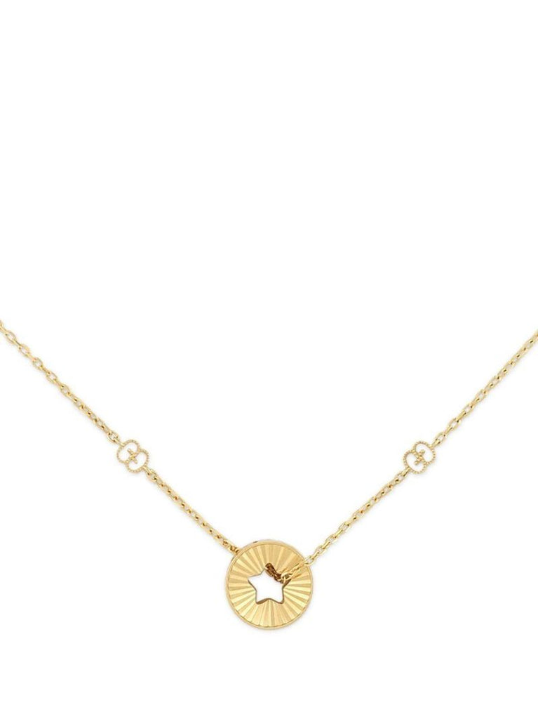 18k Yellow Gold Icon Star Necklace