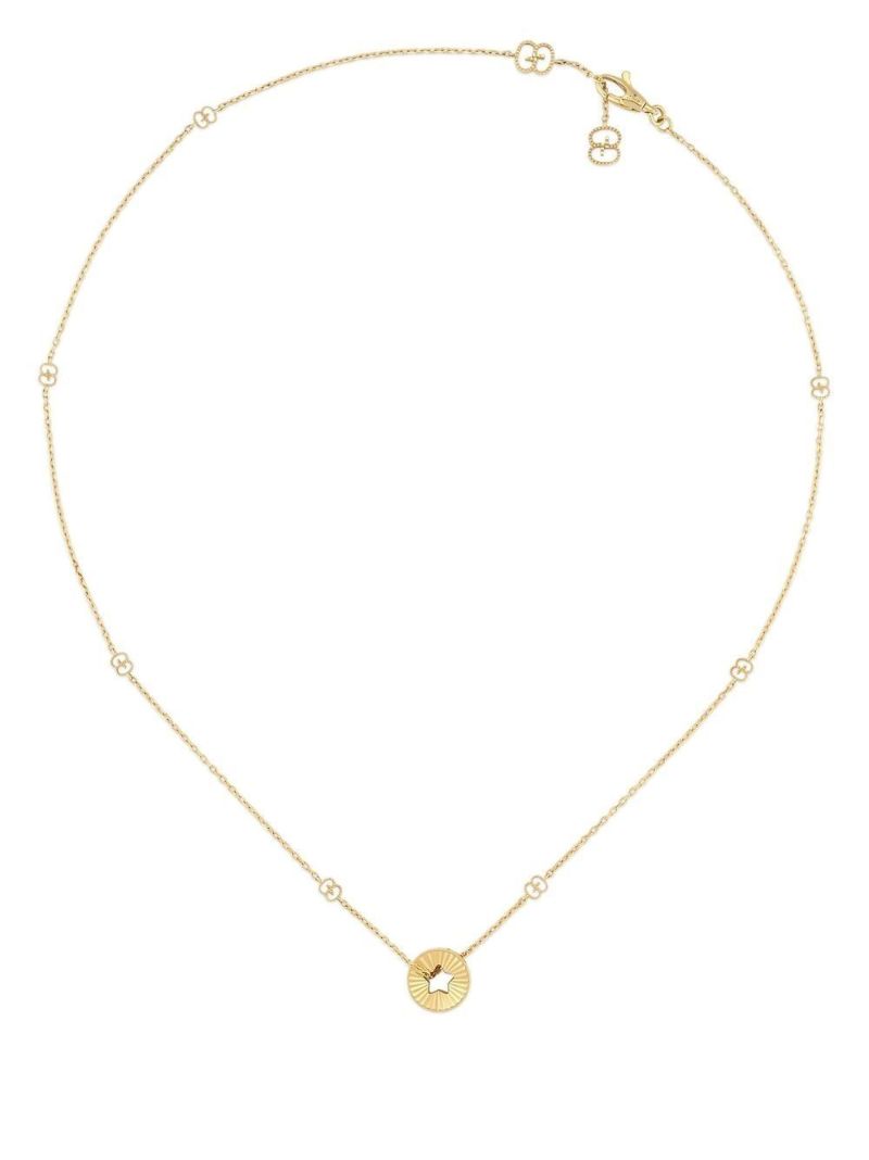 18k Yellow Gold Icon Star Necklace