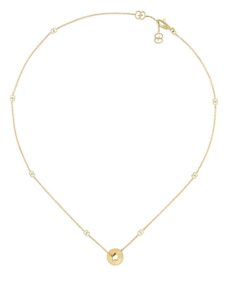 18k Yellow Gold Icon Star Necklace