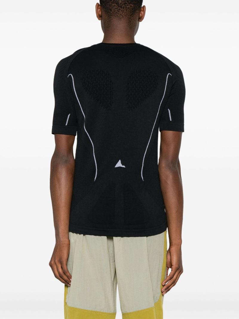 Black Fungi Fine Ribbed T-shirt