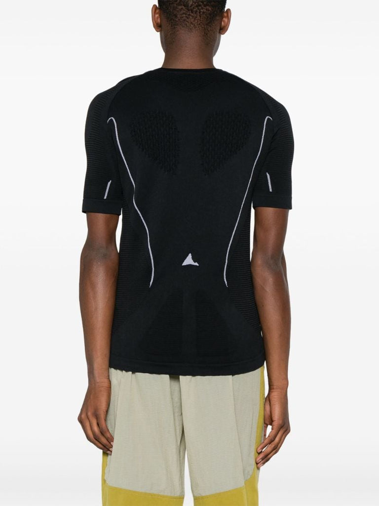 Black Fungi Fine Ribbed T-shirt
