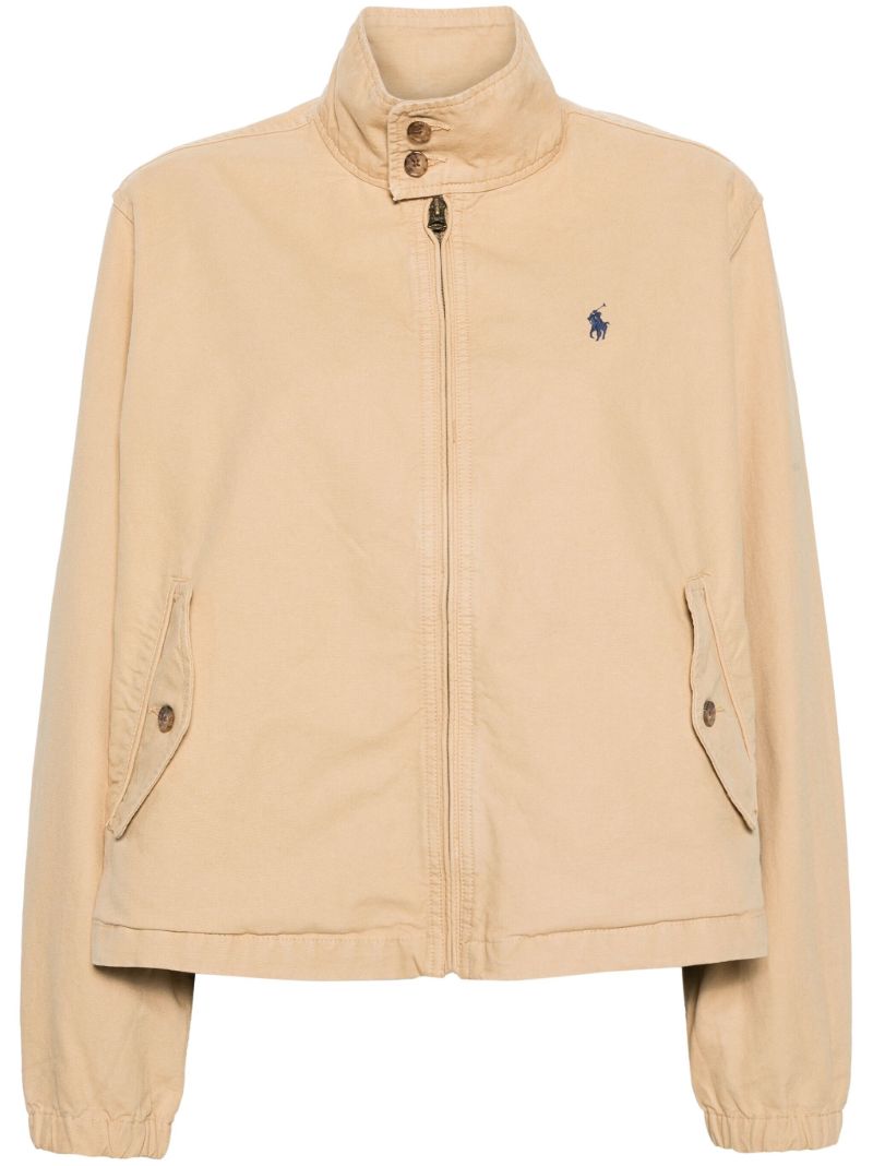 Neutral Polo Pony Canvas Jacket
