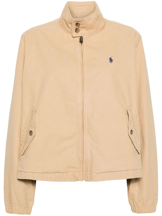 Neutral Polo Pony Canvas Jacket