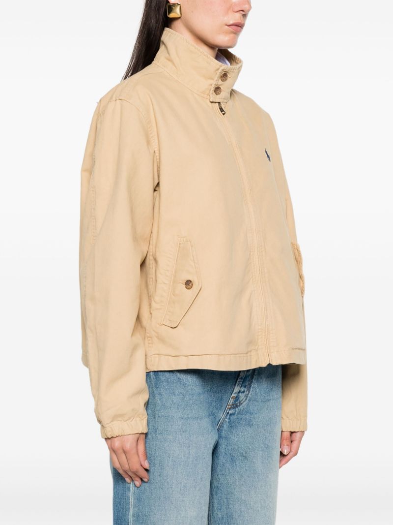 Neutral Polo Pony Canvas Jacket