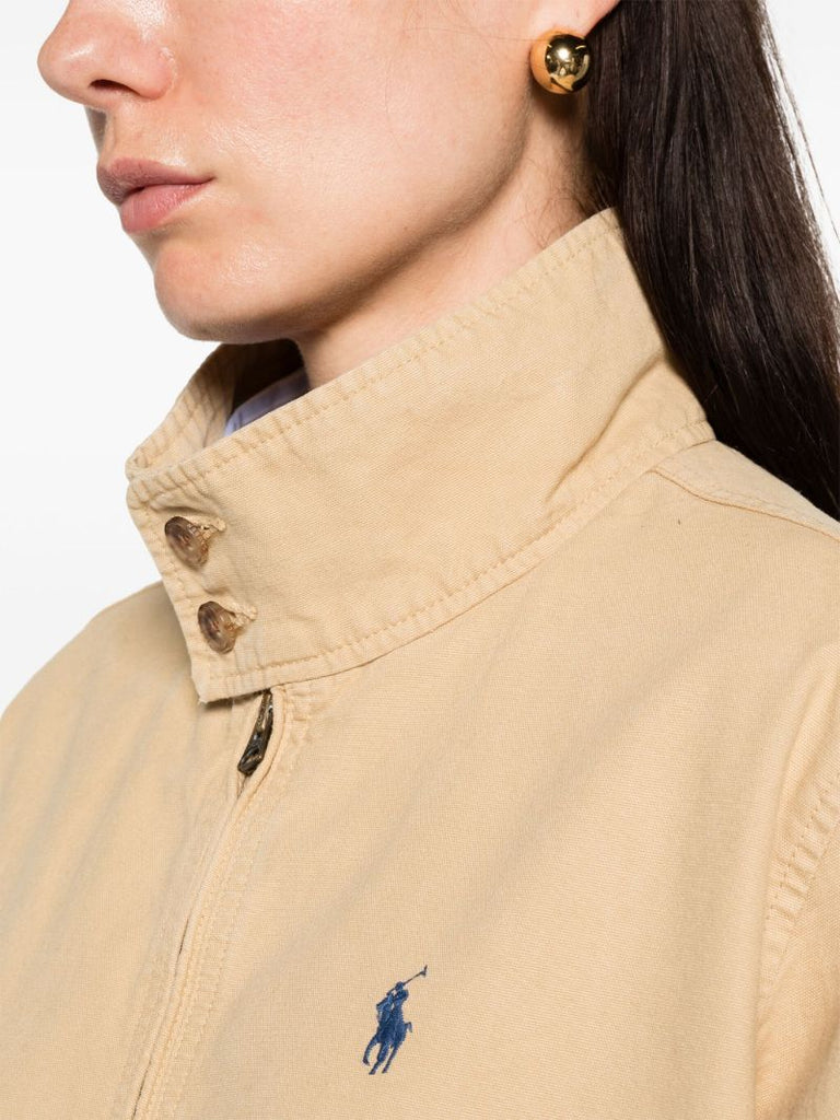 Neutral Polo Pony Canvas Jacket
