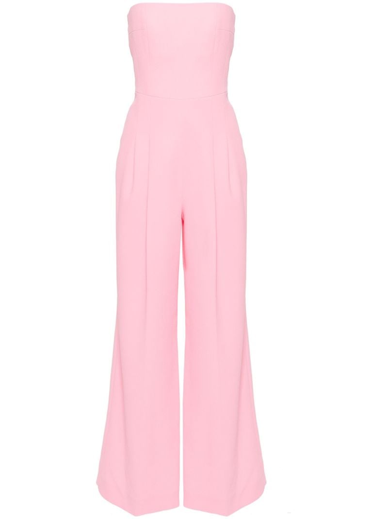 Pink Strapless Tailored Jumpsuit