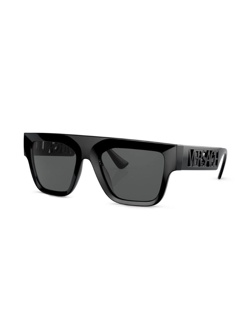 Black Logo Plaque Sunglasses