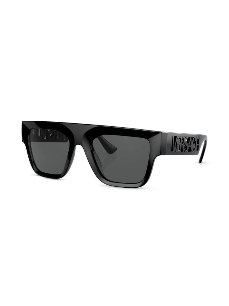 Black Logo Plaque Sunglasses