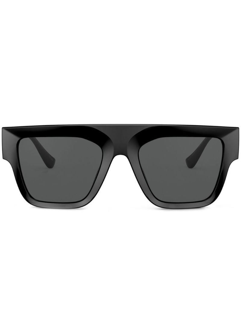 Black Logo Plaque Sunglasses