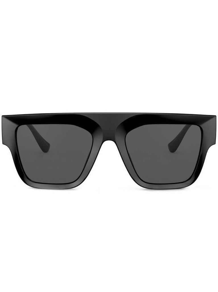 Black Logo Plaque Sunglasses