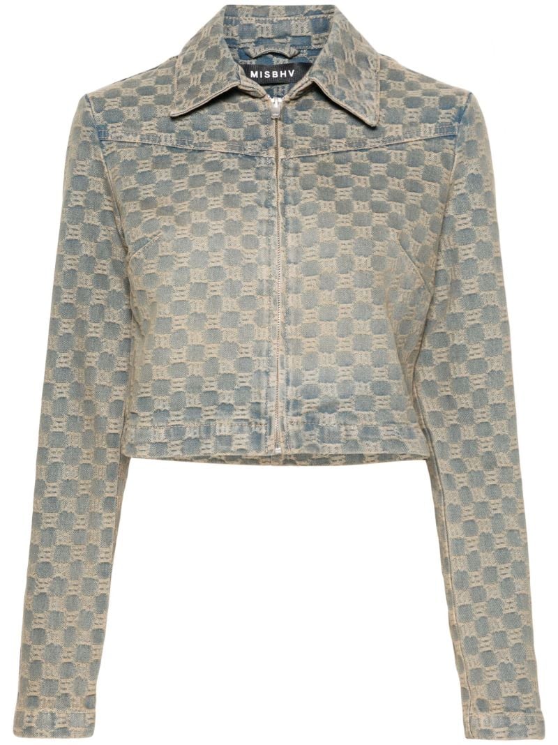 Blue Monogram Jacquard Denim Jacket