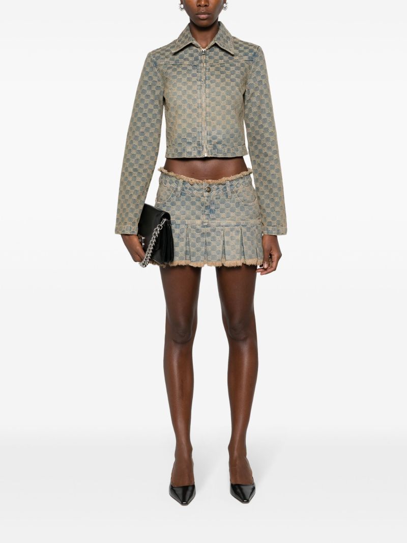 Blue Monogram Jacquard Denim Jacket