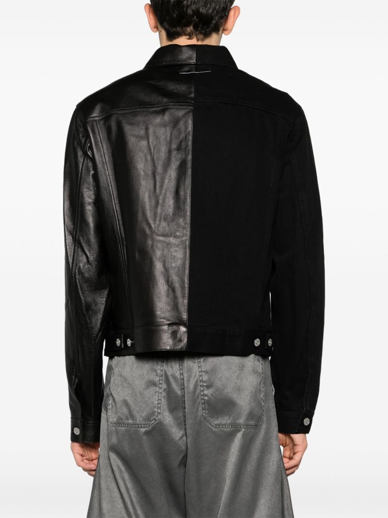 Black Panelled Denim Jacket