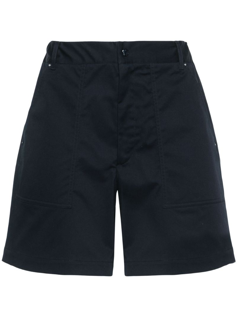 Blue Logo-patch Shorts