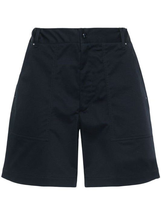 Blue Logo-patch Shorts